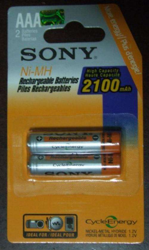 Sony Ni-MH 2100mAh AAA Rechargeable Batteries. High Capacity. Free shipping!!!!!!!!